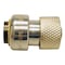 Apollo 1/4 in. (3/8 in. O.D.) Chromed Brass Push-To-Connect x 3/8 in. Compression Stop Valve Connector FSBFAU1438 - alternate 1